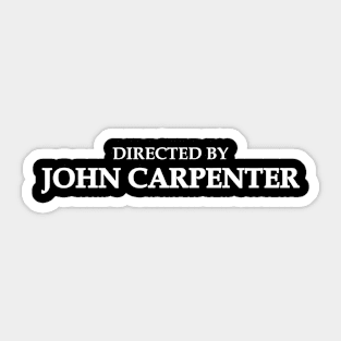 Directed By John Carpenter Halloween Horror Movies Vol.2 Sticker